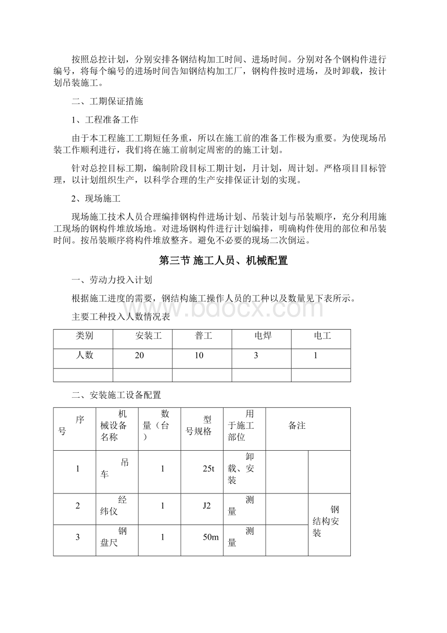 钢结构吊装及安装施工方案Word下载.docx_第2页