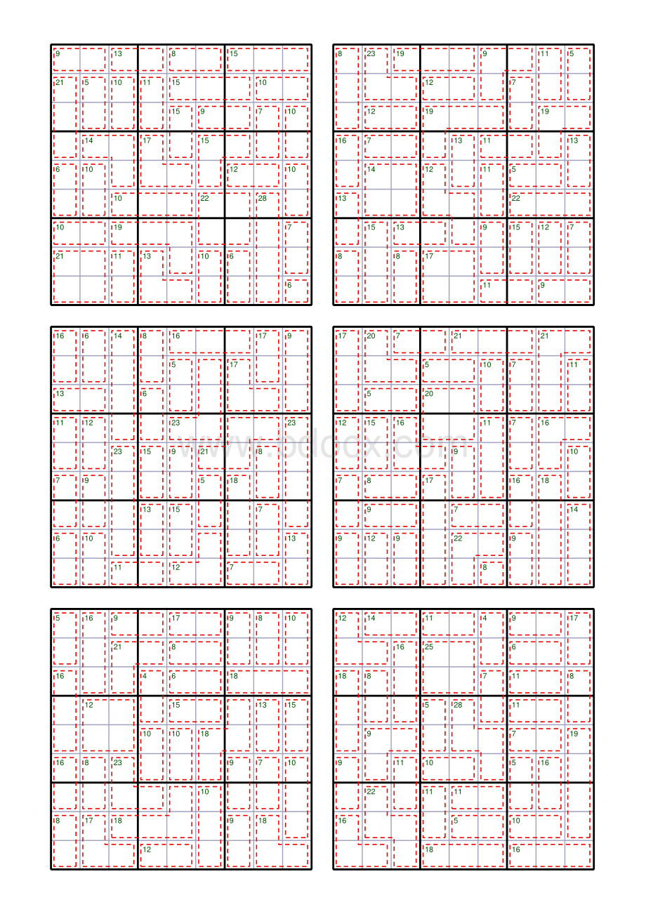 1000道杀手数独题sudoku资料下载.pdf