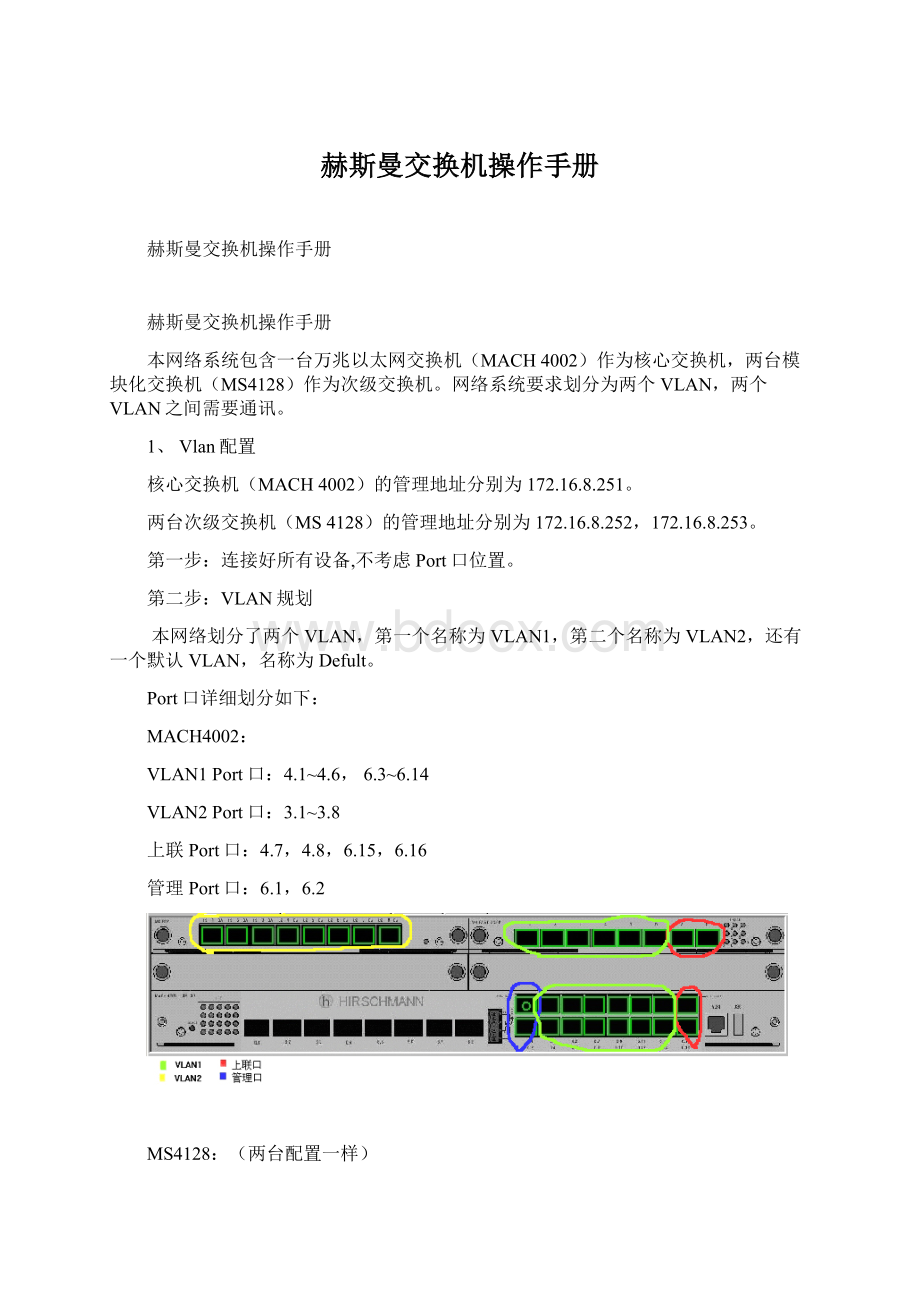 赫斯曼交换机操作手册.docx