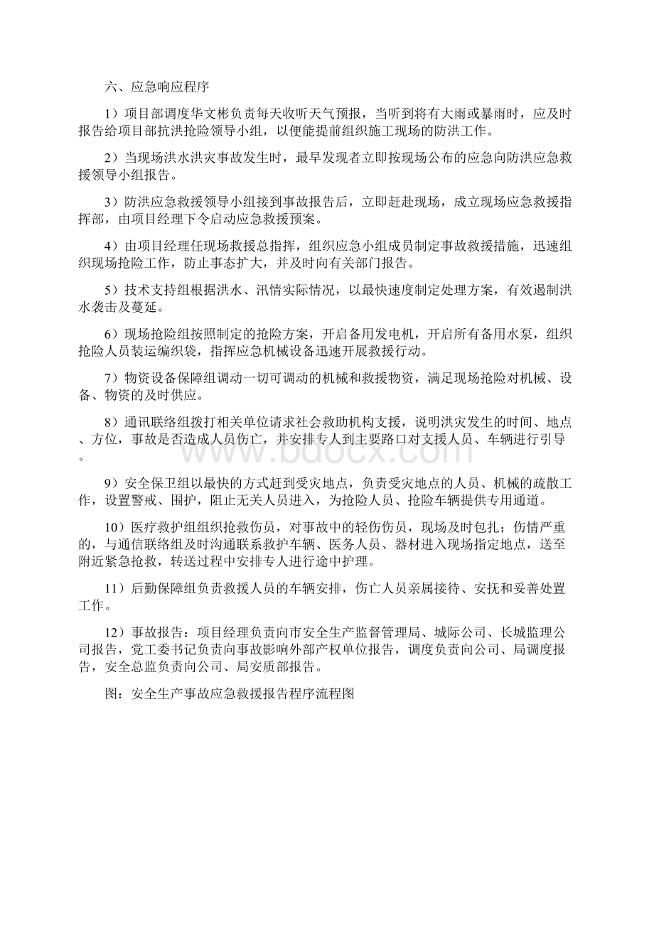 深基坑防洪抢险应急救援预案演练方案Word文档格式.docx_第3页