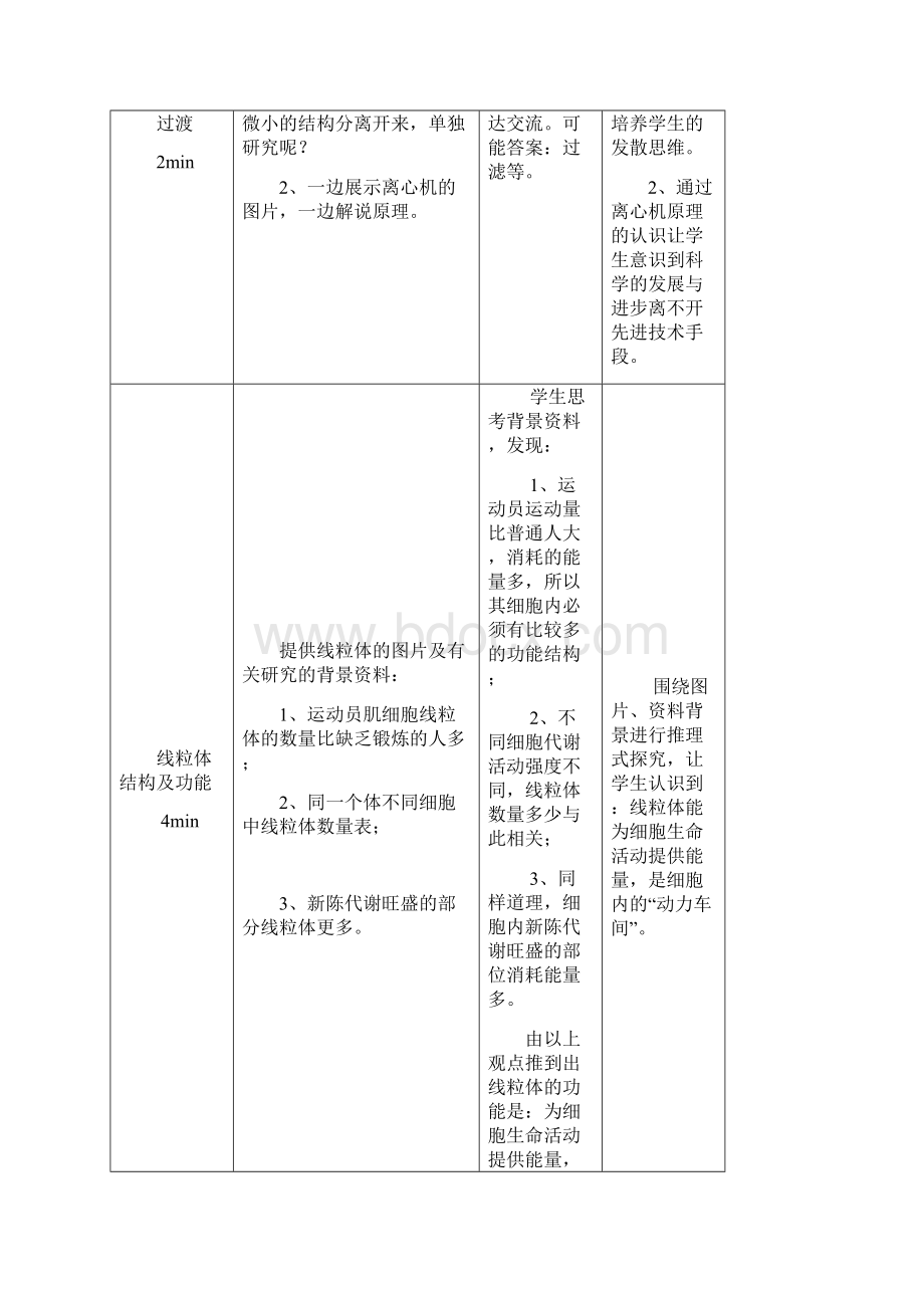 第三章第二节细胞器教学设计1Word格式文档下载.docx_第3页