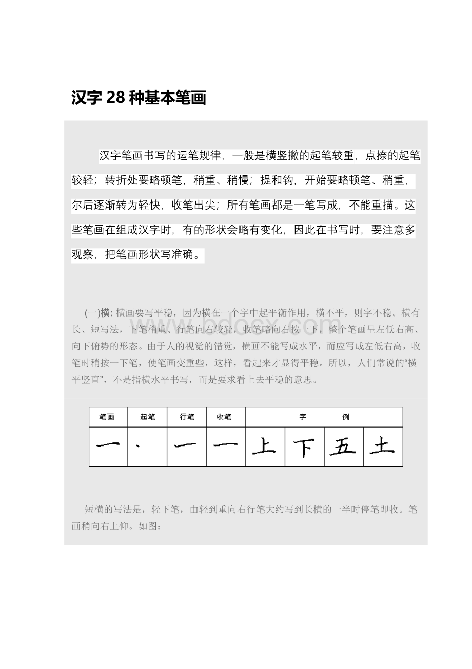 汉字28种基本笔画.doc