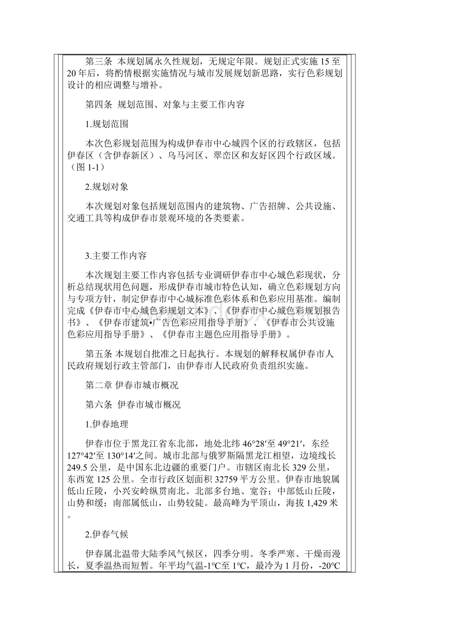 完整word版伊春市中心城色彩规划文本.docx_第2页