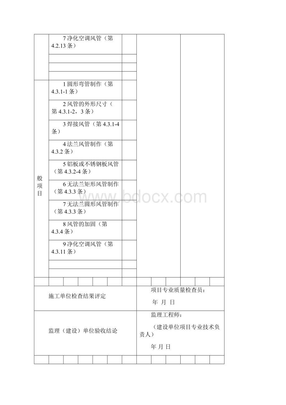 最新《通风与空调工程施工质量验收规范》GB50243验收表格.docx_第2页