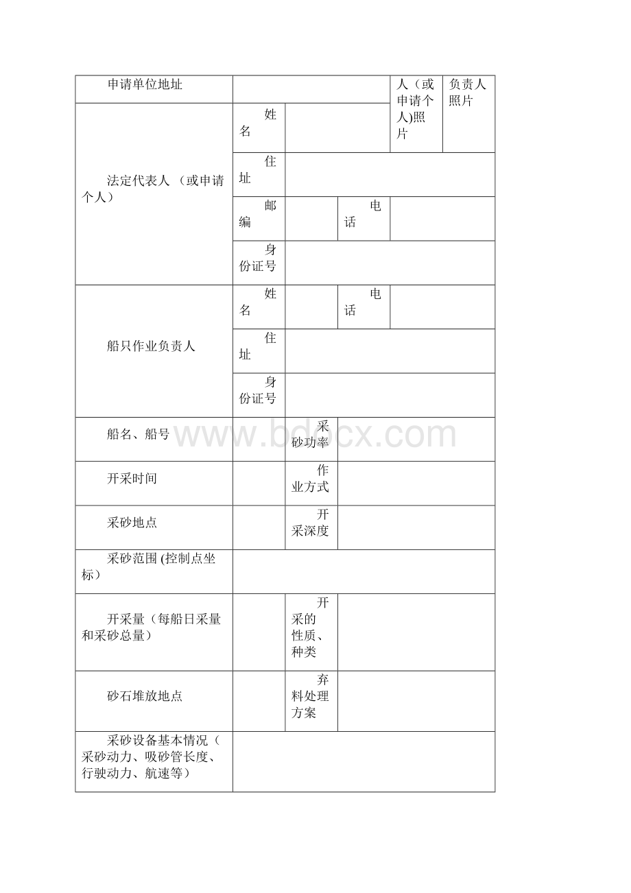 采砂许可申请书最新范本模板Word文档下载推荐.docx_第2页