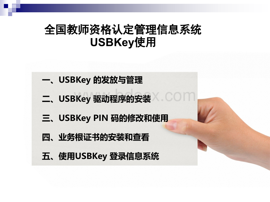 全国教师资格认定管理信息系统USBKey使用PPT推荐.ppt_第2页