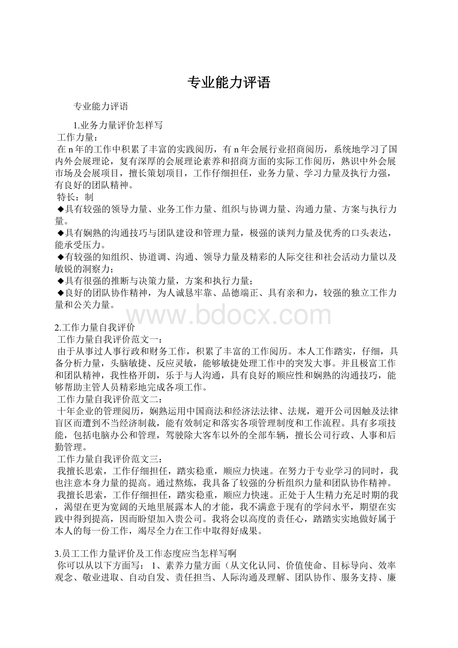 专业能力评语Word文档格式.docx_第1页