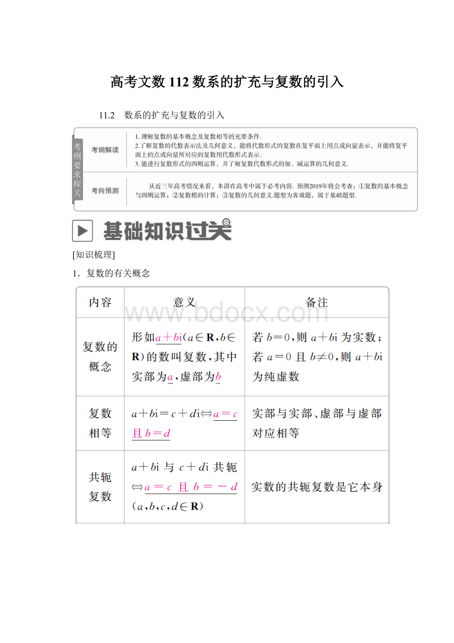 高考文数112数系的扩充与复数的引入.docx_第1页