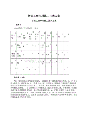 桥梁工程专项施工技术方案.docx