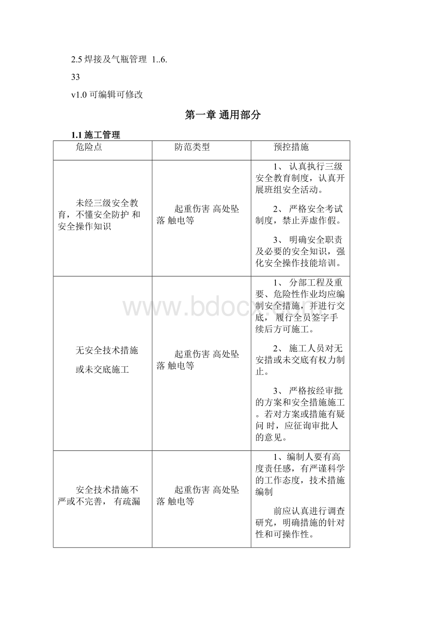 光伏电站施工危险点辨识及预控措施Word文件下载.docx_第2页