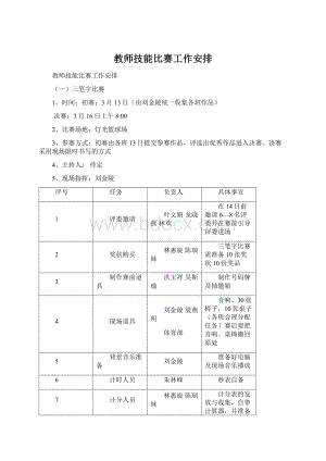 教师技能比赛工作安排.docx