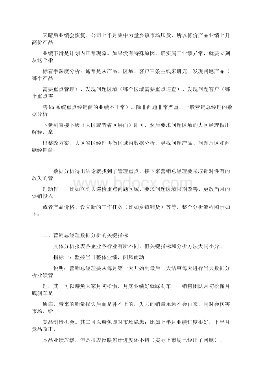 营销总经理的业绩数据分析模型.docx_第2页