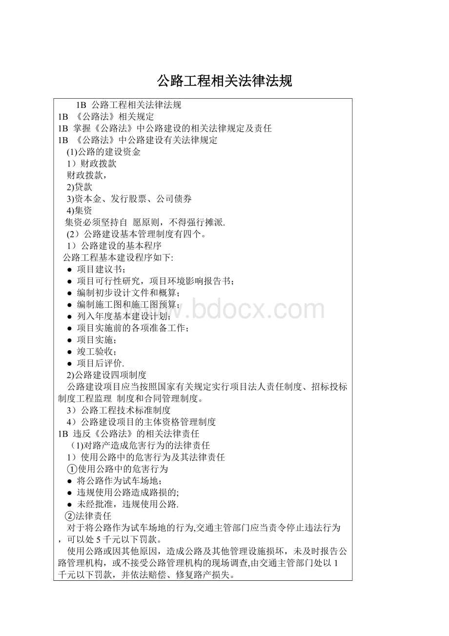 公路工程相关法律法规.docx_第1页