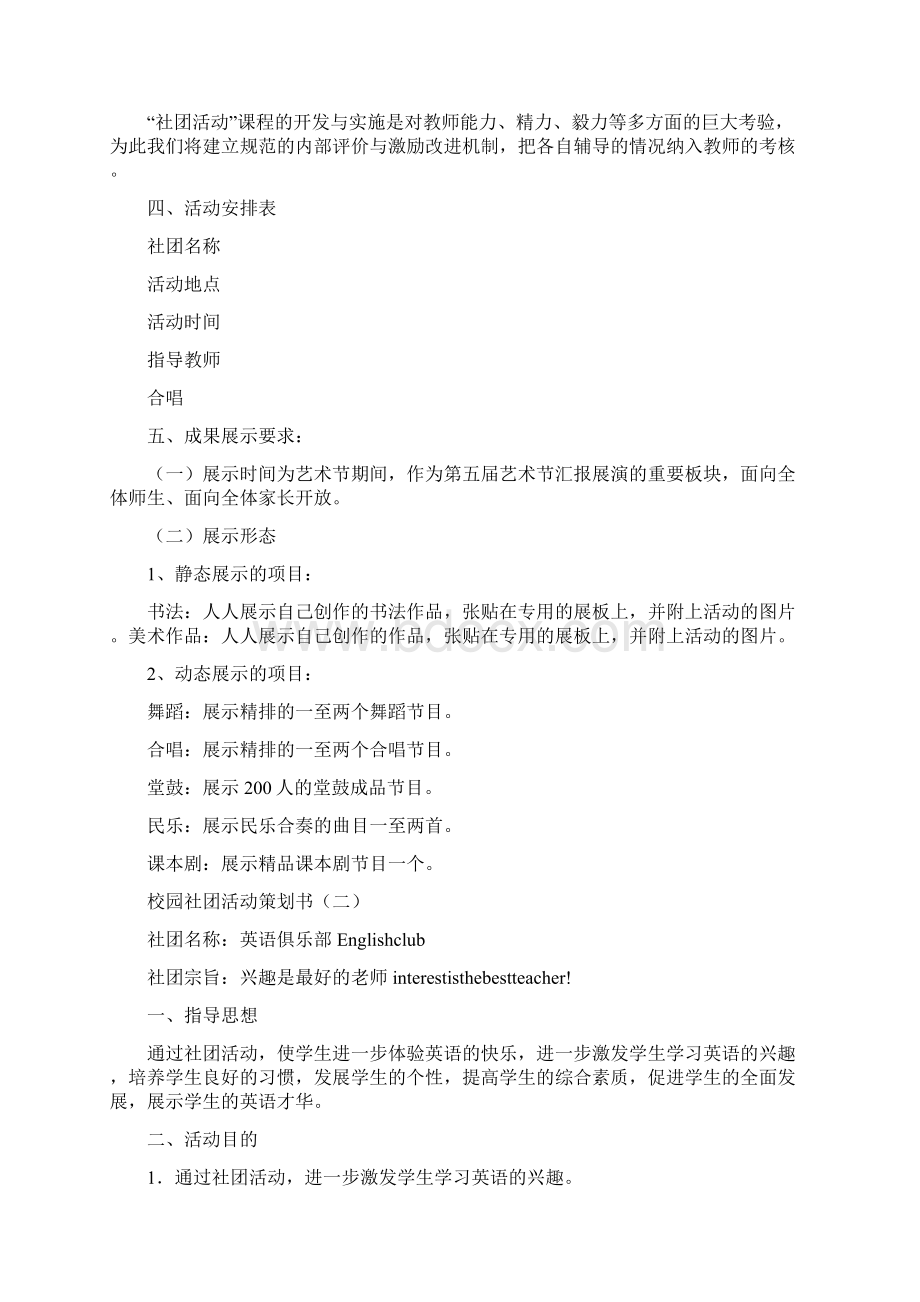 教师辅导学生社团活动方案Word下载.docx_第2页