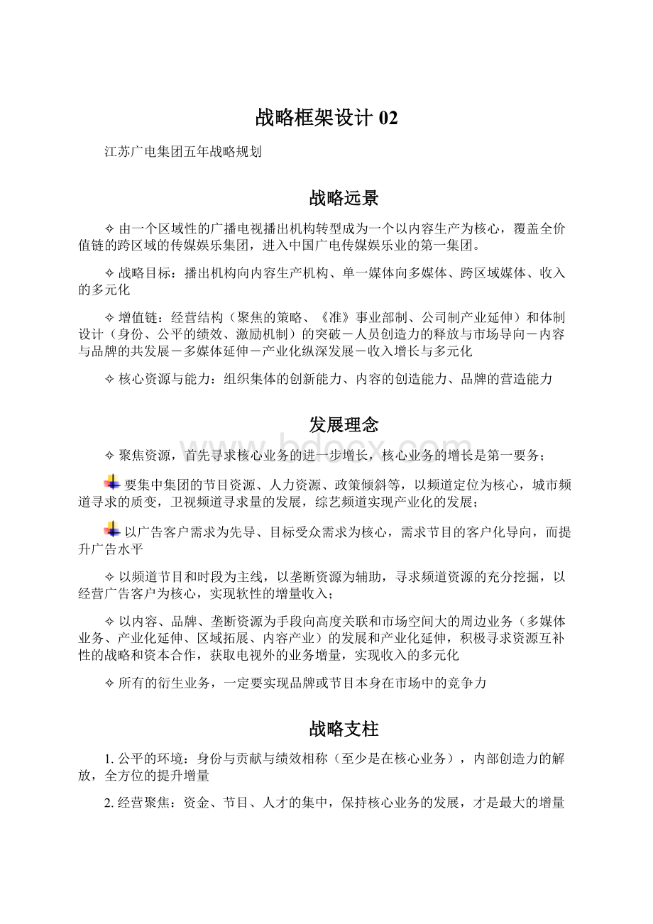 战略框架设计02Word文档下载推荐.docx