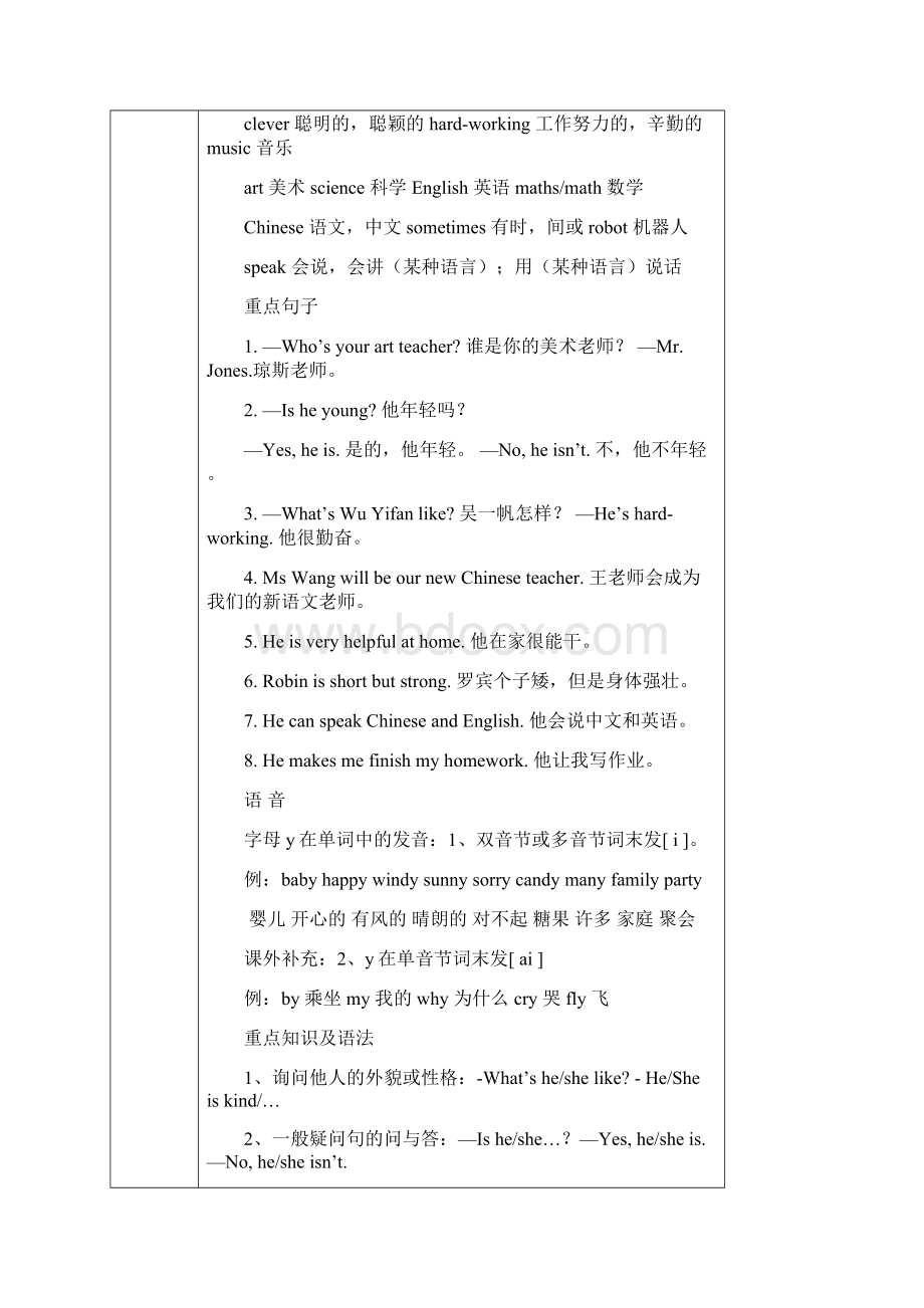 最新五年级上册英语期末复习知识点总结Word文档下载推荐.docx_第2页