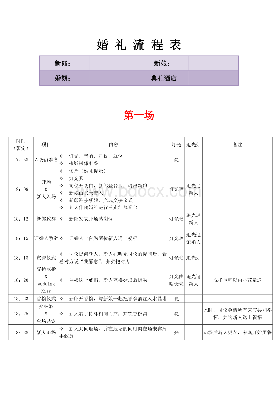 详细婚礼流程.doc_第1页