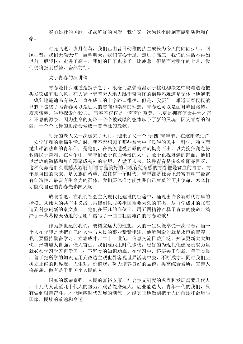 不负青春演讲稿作文Word文档格式.docx_第3页