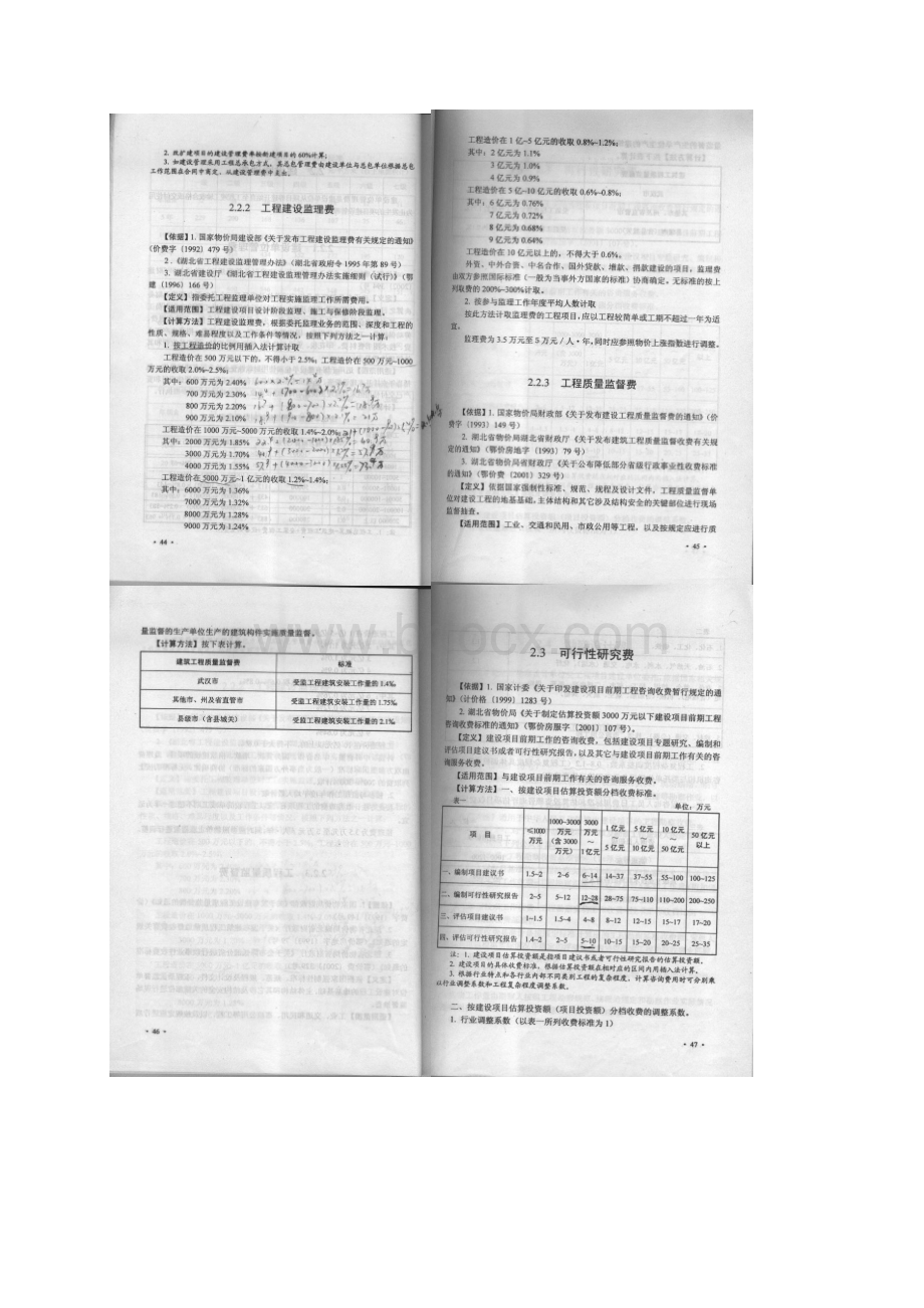 湖北省建设项目总投资组成及其他费用定额湖北省建设工程造价管理总站编doc.docx_第3页