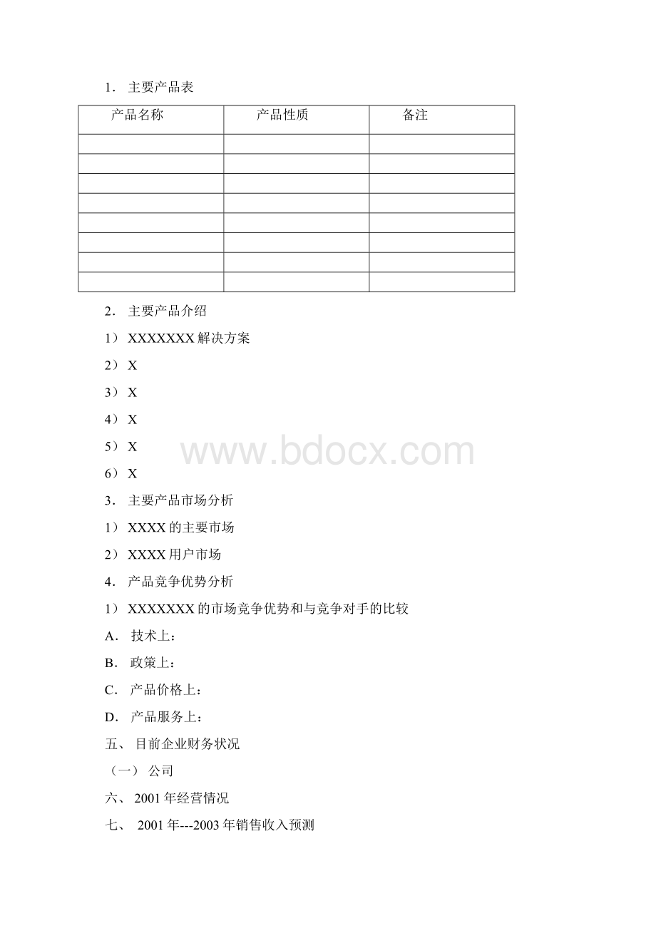 商业计划书报告模板0p.docx_第3页