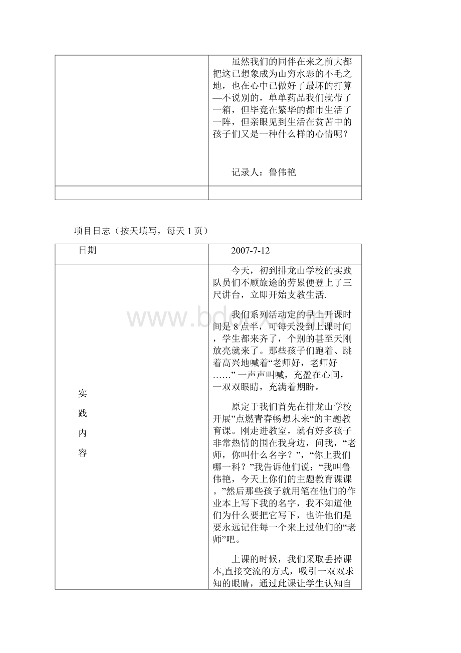 南京航空航天大学社会实践日志样稿doc.docx_第2页