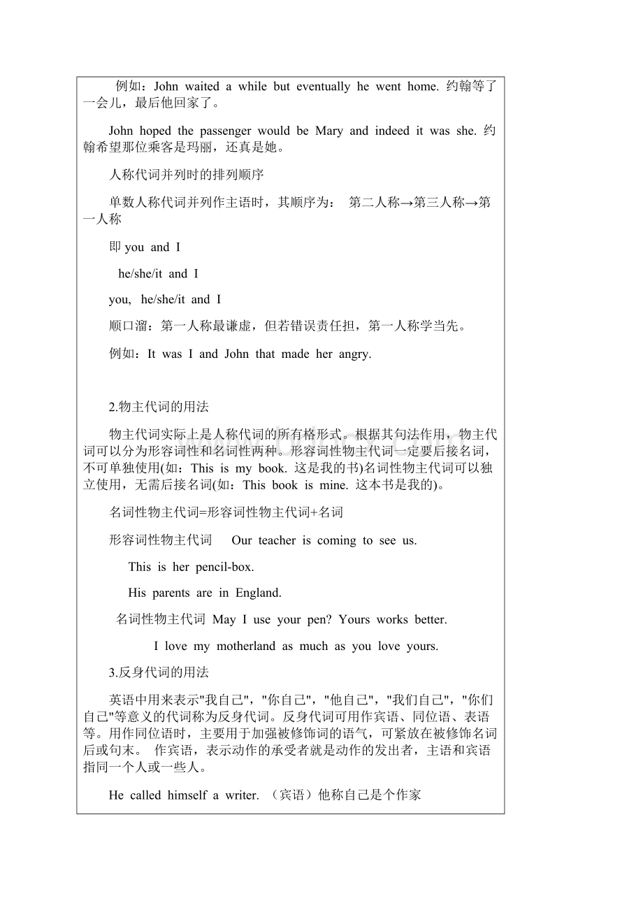 江苏省牛津译林版中考复习代词专题辅导教案+学案Word文件下载.docx_第3页