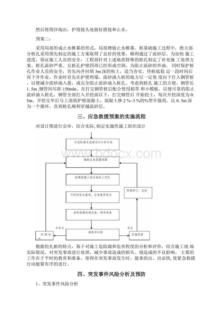 人工挖孔桩流沙处理工程施工组织设计方案及安全技术措施方案.docx_第2页