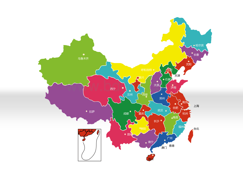 PPT地图素材-map.ppt