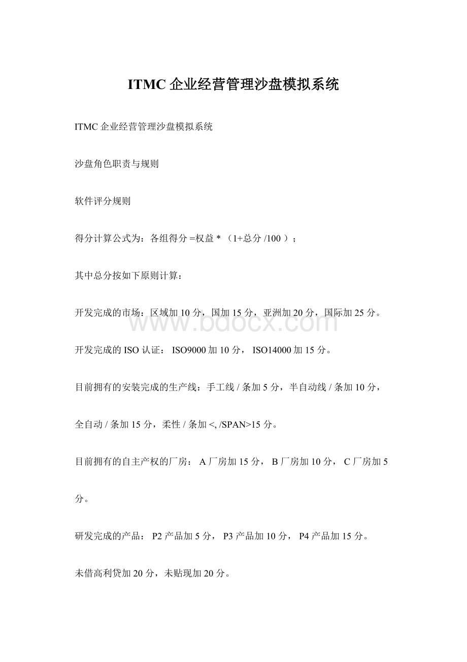 ITMC企业经营管理沙盘模拟系统.docx_第1页