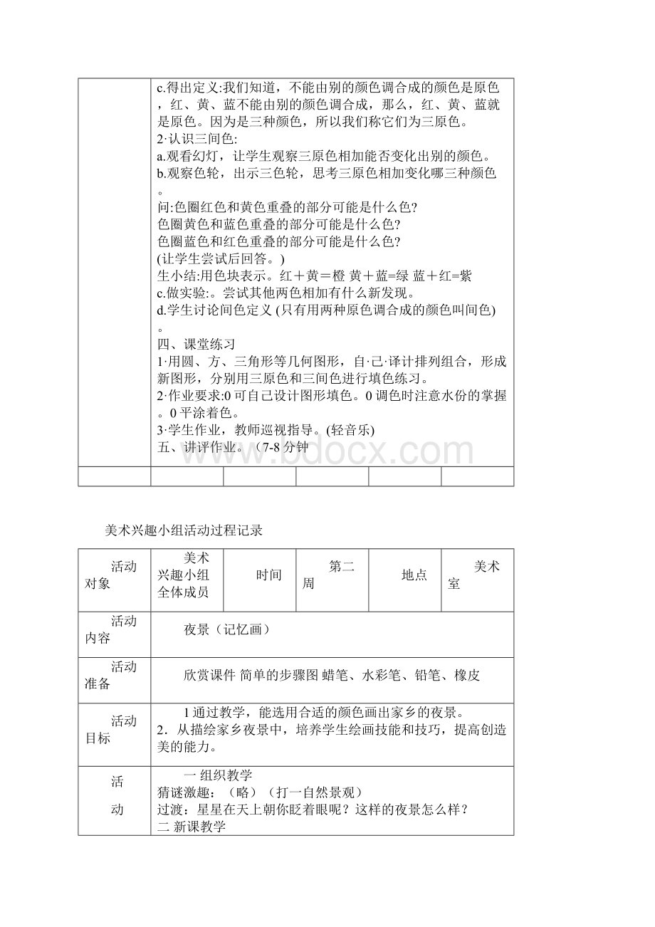 美术兴趣小组活动记录2.docx_第2页