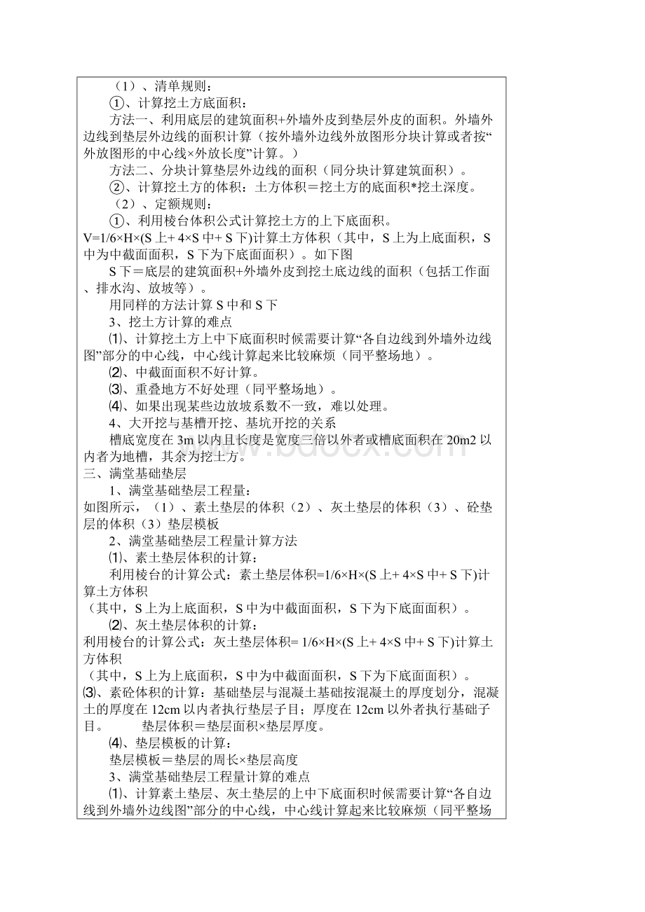 全面工程量计算规则计算面积及体积公式.docx_第2页