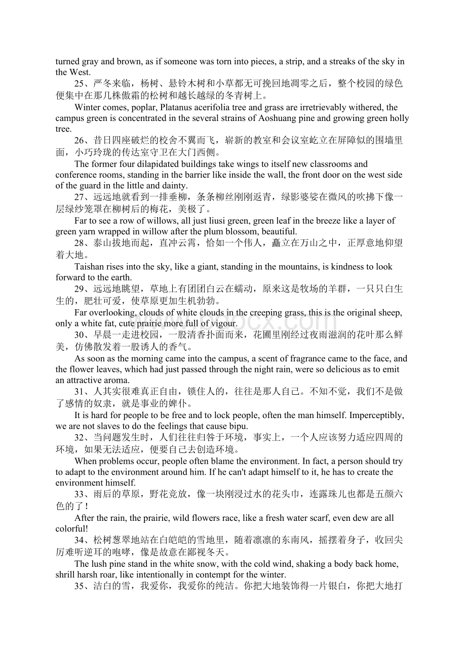 关于环境的英语句子Word文件下载.docx_第3页