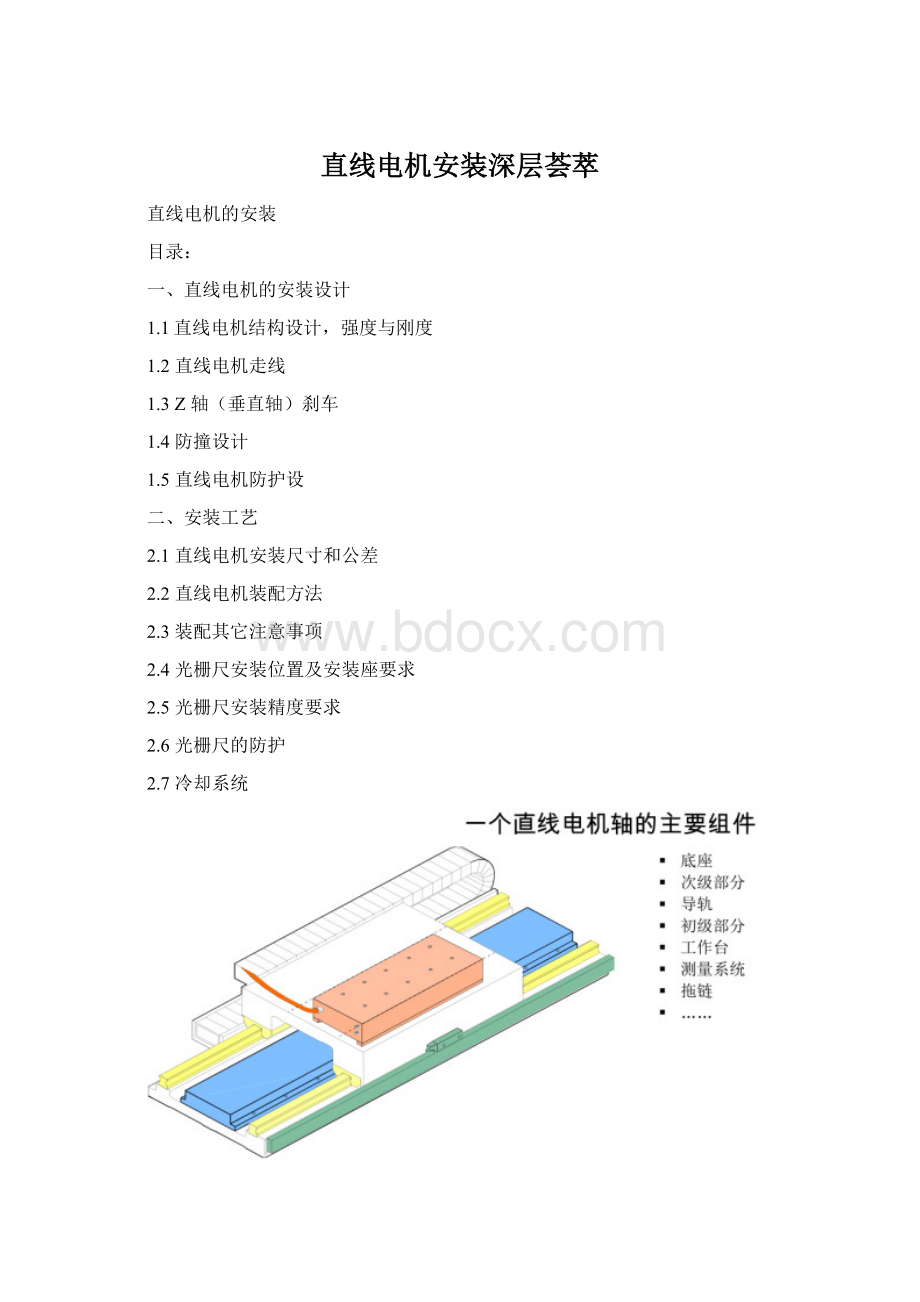 直线电机安装深层荟萃Word文档下载推荐.docx_第1页