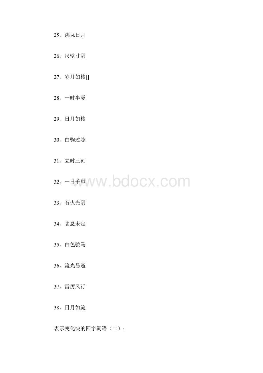 最新表示变化快的四字词语100个.docx_第3页