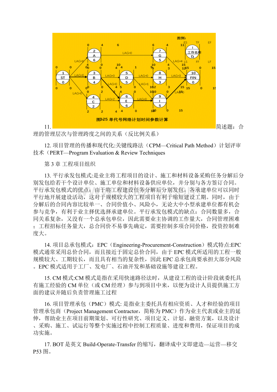 工程项目管理重点Word文档下载推荐.docx_第3页