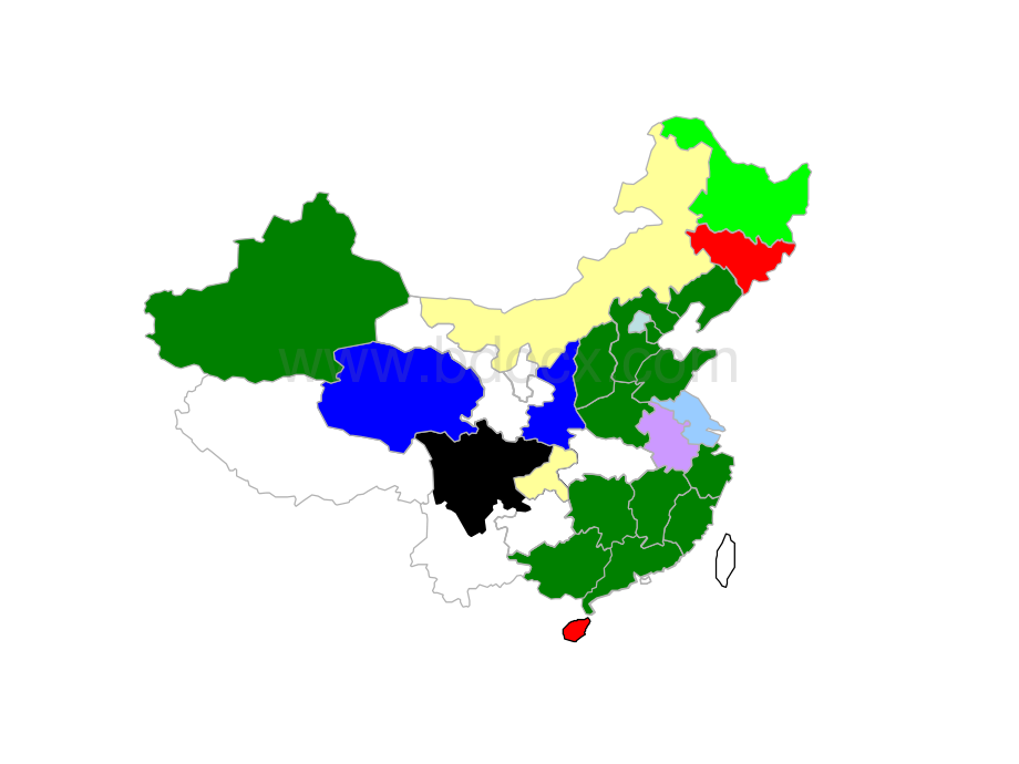 中国三十二个省市矢量地图PPT课件下载推荐.ppt_第1页