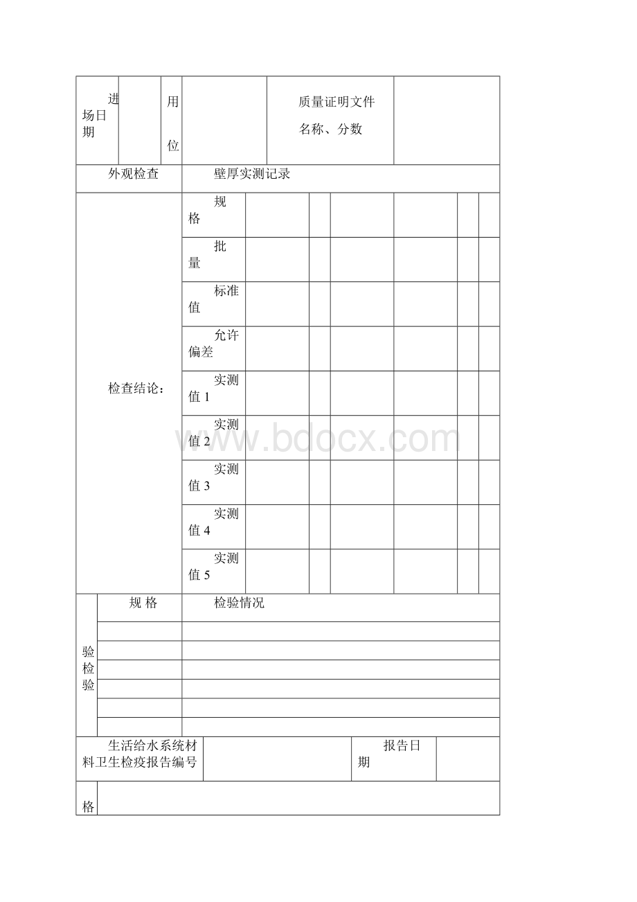 02施工控制资料表格建筑给排水采暖通风空调Word下载.docx_第3页