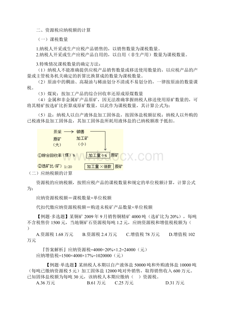 资源税类的会计核算Word格式.docx_第2页