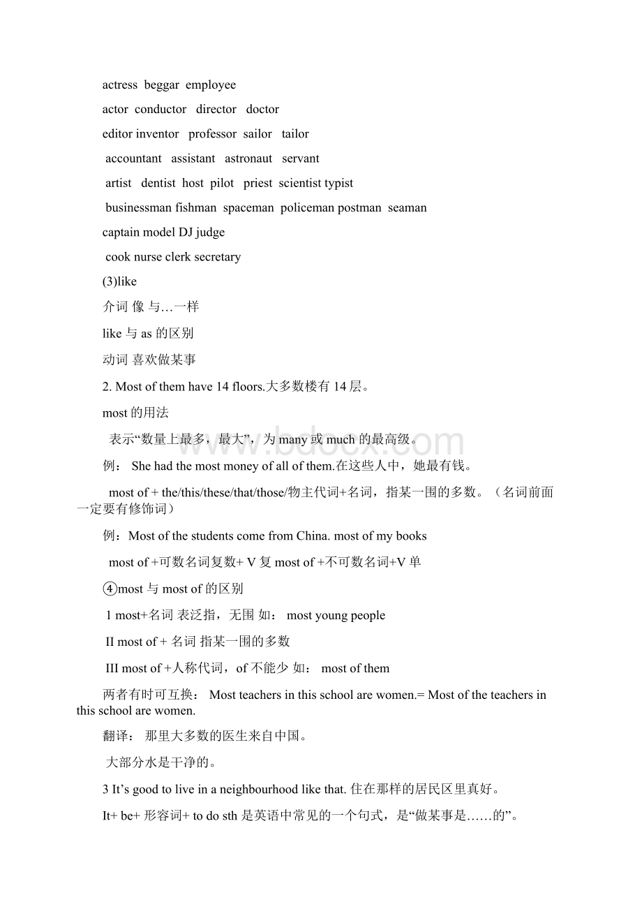 牛津译林版7BUnit2知识点总结与练习Word格式文档下载.docx_第2页