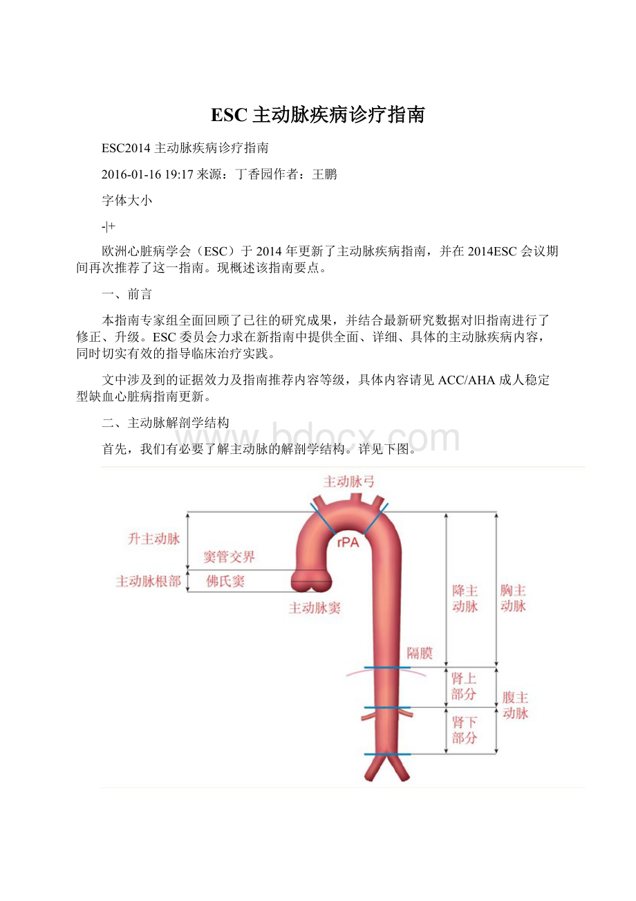 ESC主动脉疾病诊疗指南.docx