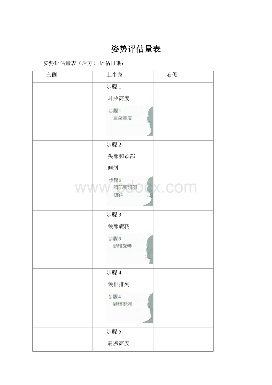 姿势评估量表.docx