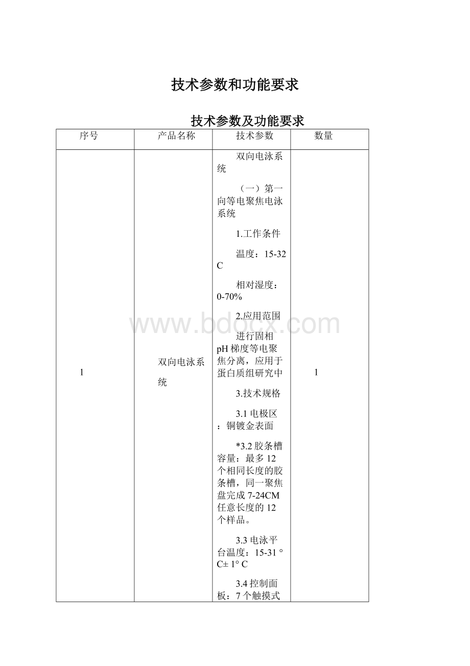 技术参数和功能要求Word下载.docx_第1页