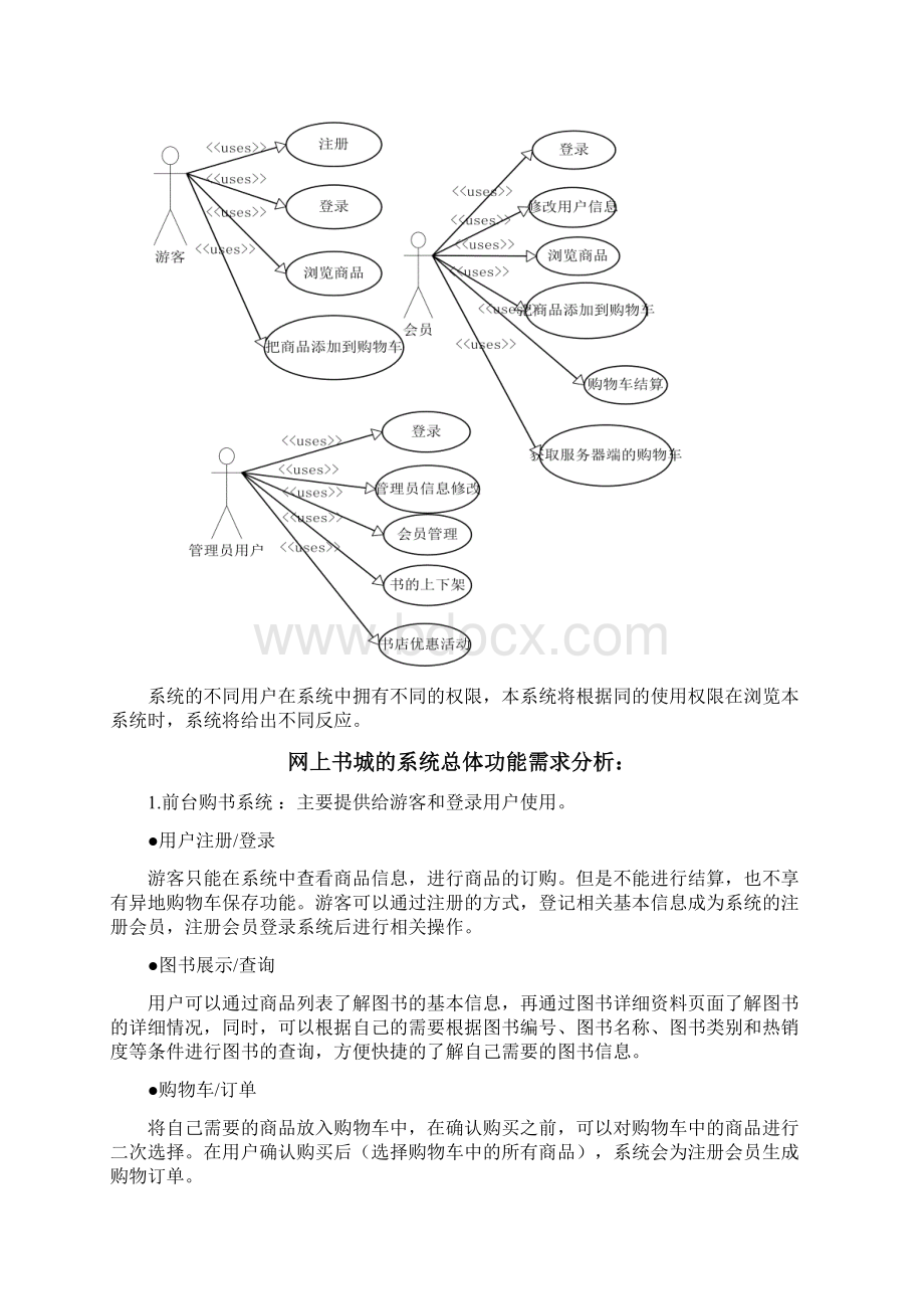 B2C网上书城需求分析设计文档.docx_第2页