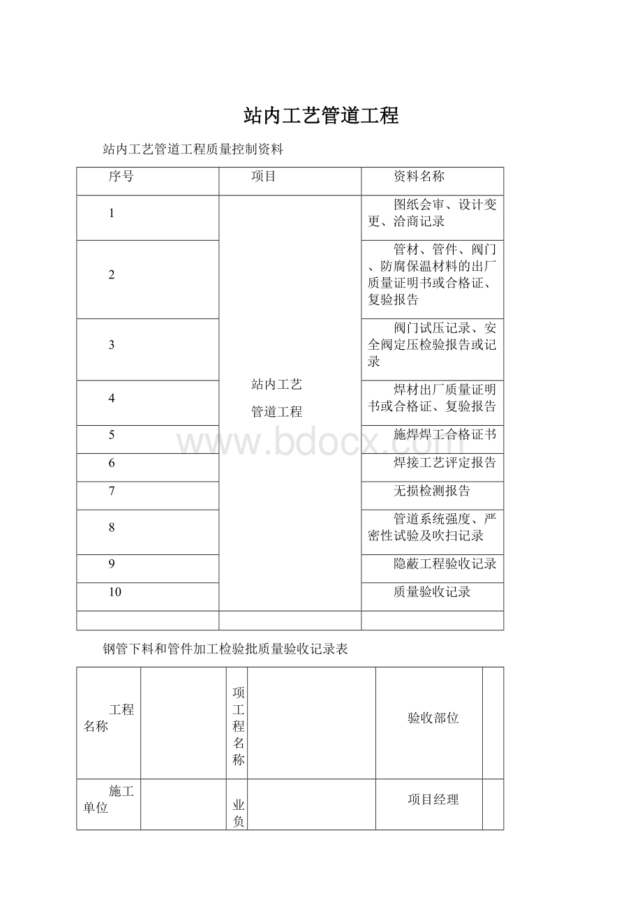 站内工艺管道工程.docx_第1页