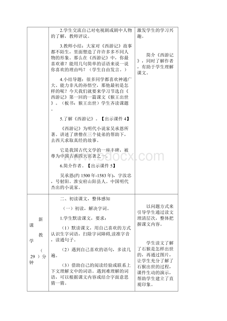 部编版五年级语文下册《7猴王出世》优质教案Word格式文档下载.docx_第2页