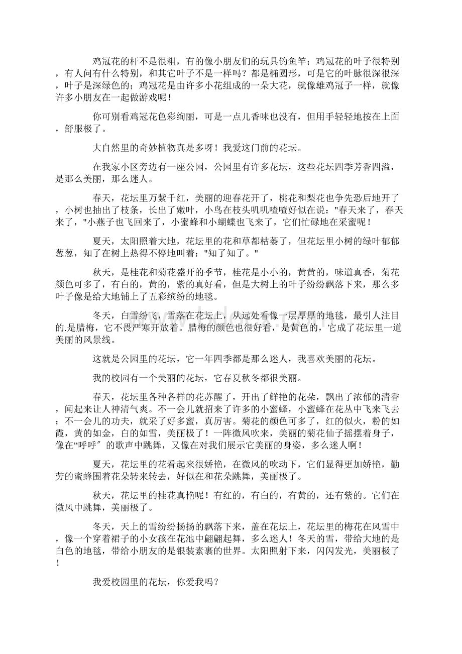 美丽的花坛作文精选范文Word文档格式.docx_第3页