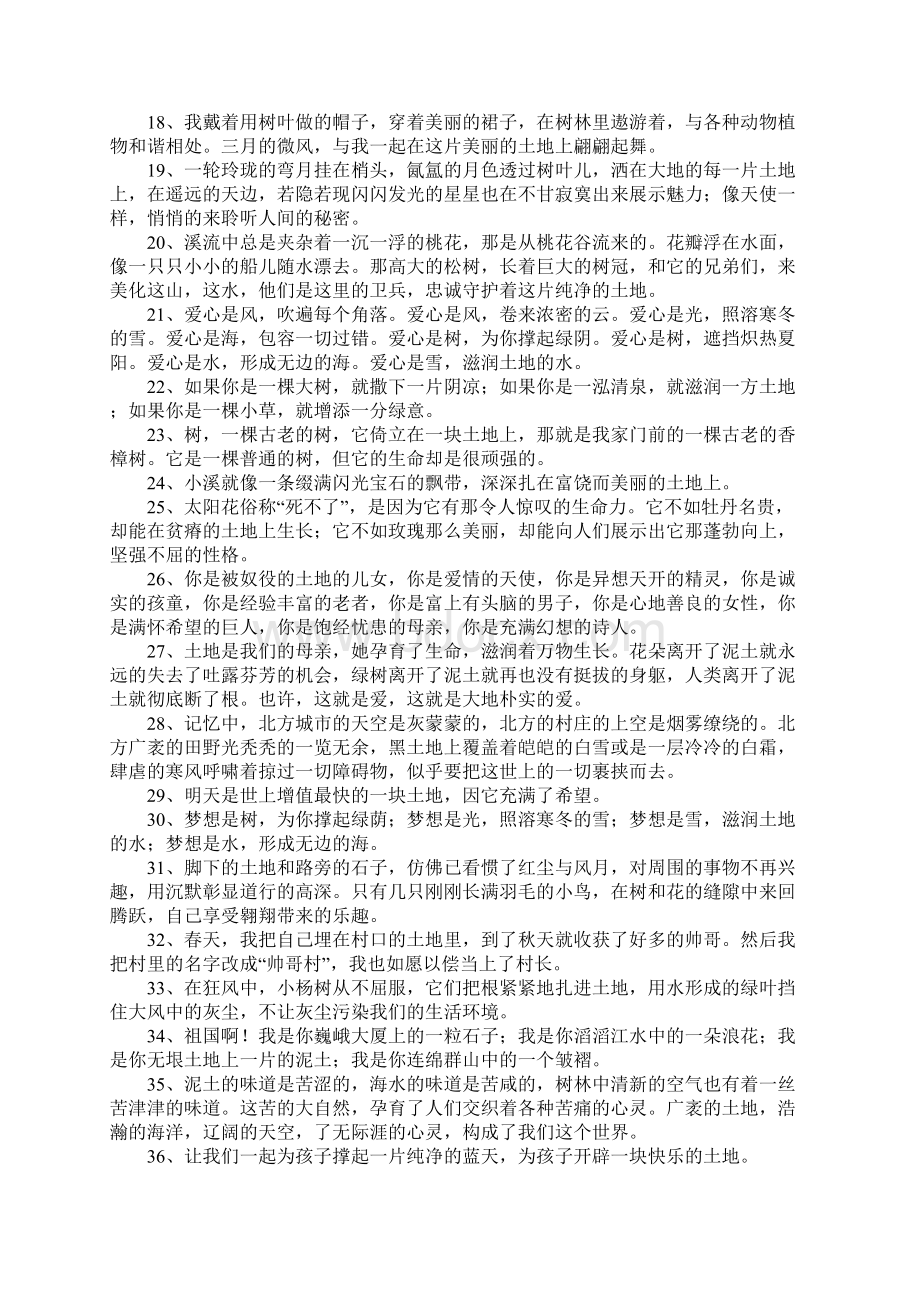 土地的造句Word格式文档下载.docx_第2页