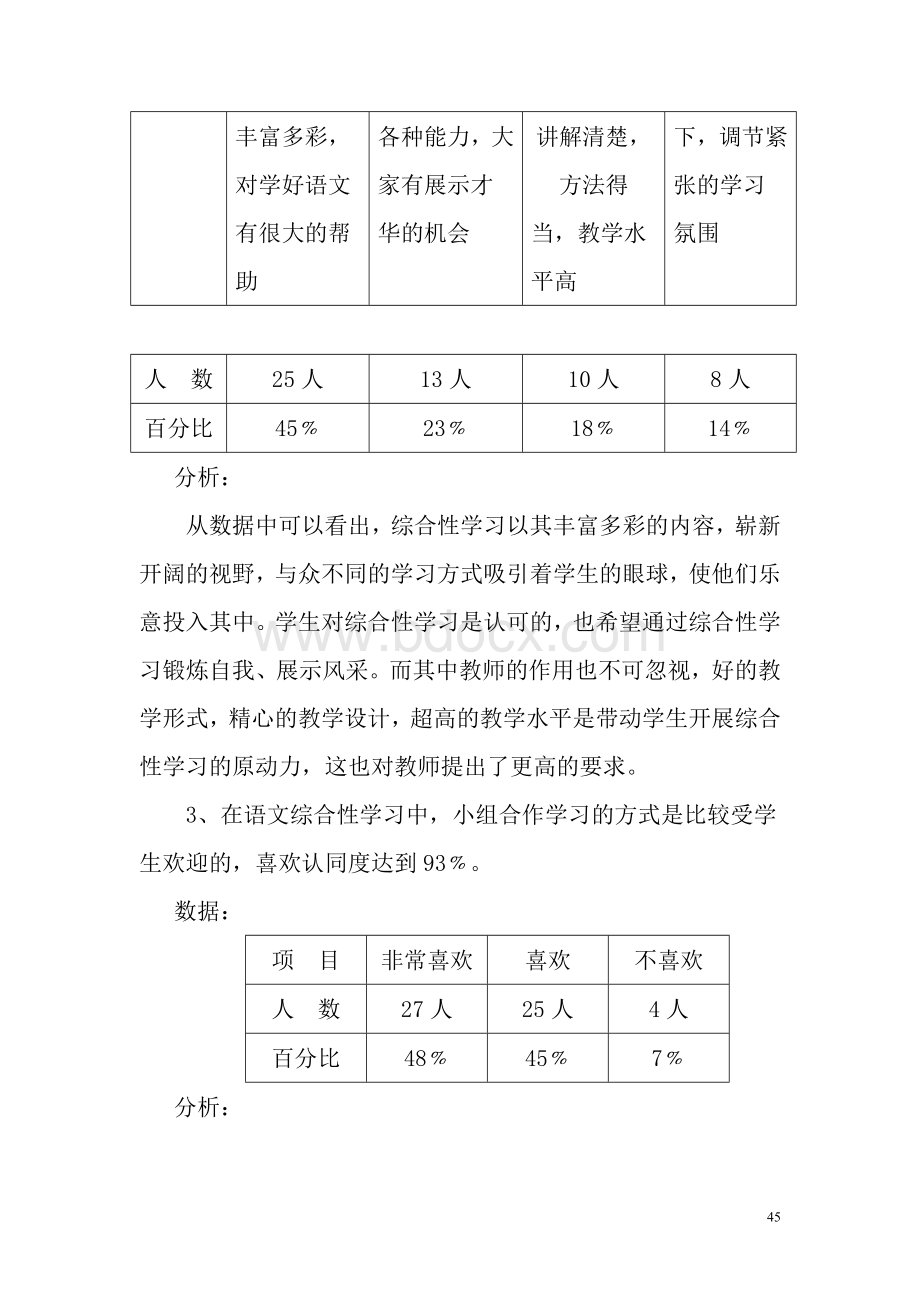 语文综合性学习学生调查问卷及分析Word文档下载推荐.doc_第3页