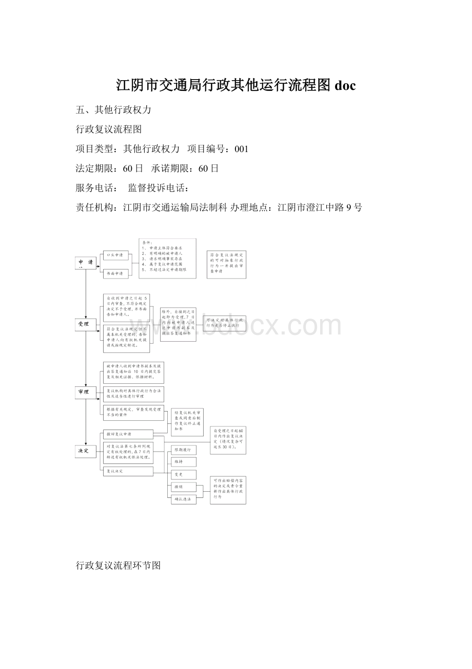 江阴市交通局行政其他运行流程图doc.docx