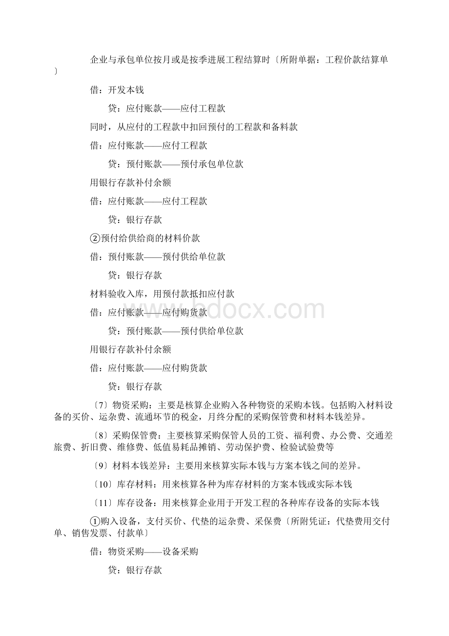 房地产企业会计分录Word文档格式.docx_第3页